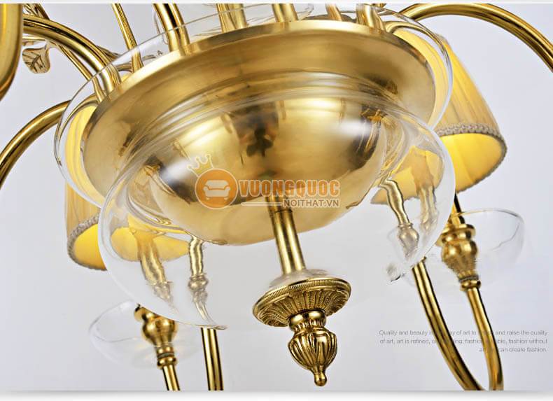 Đèn chùm đồng cao cấp phong cách đồng quê pháp ABR142-9